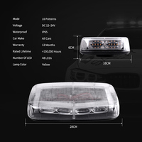 Nouvelle barre lumineuse d'urgence à LED ambre 48 LED, étanche IP65, montage magnétique sur toit pour voitures, camions, accessoire universel pour voitures