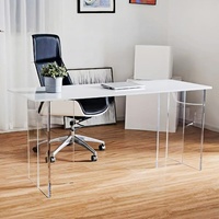 Base de table en forme de T Lucite pieds de table à manger en acrylique transparent avec vis pieds en plastique contemporains personnalisés pour armoires de cuisine