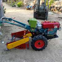 Tractor de Mano Multiusos de 2 Ruedas con Motor, Implementos y Accesorios para Tractor Agrícola, Componentes Principales 2WD