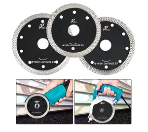 DEYI OEM High-end Quality Diamond Disk 115/125/180/230mm Mesh Thin Turbo Cutting Saw Blade For Porcelain Tile Cutting Disc