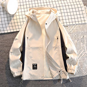 Chaqueta de exterior con logotipo personalizado para hombre, tres en uno, desmontable, cortavientos, impermeable, acolchada, cálida, para parejas, ropa de montañismo. - Product Image 2