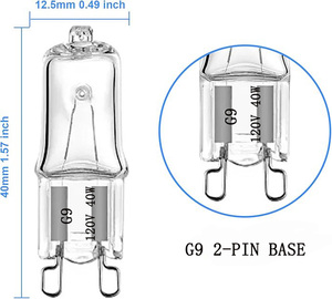 Điện áp thấp 12V Kính ấm trắng 10W 20W 35W 50W G4 G9 bóng đèn halogen - Product Image 2