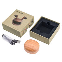 Venta al por mayor de auriculares deportivos con cancelación de ruido ENC de madera auriculares inalámbricos LED indicador de batería JL Chipset azul