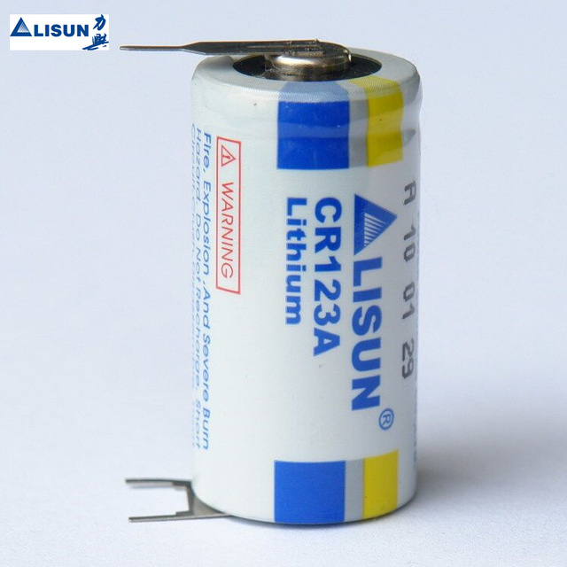 CR123A Lithium Battery with Soldering Pins/ Tabs 3.0v 1500mAh High Capacity CR17335 CR123A Cr2 Batteries