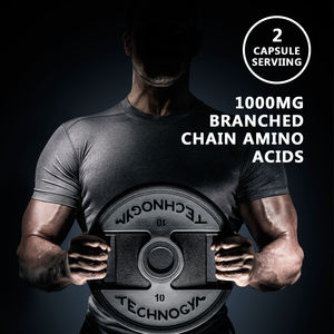 OEM production logo fitness special L-leucina L-isoleucina L-valina crescita muscolare 1000 capsule di aminoacidi a catena ramificata - Product Image 6