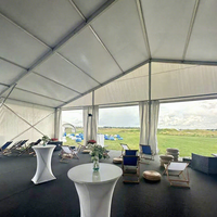 Tente de mariage de luxe en aluminium avec parois en PVC, capacité de 300 à 500 personnes, à vendre pour les événements et les fêtes en plein air