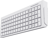 Clavier POS USB programmable 80 touches avec lecteur RFID 13.56MHz intégré pour la vente au détail et le contrôle d'accès