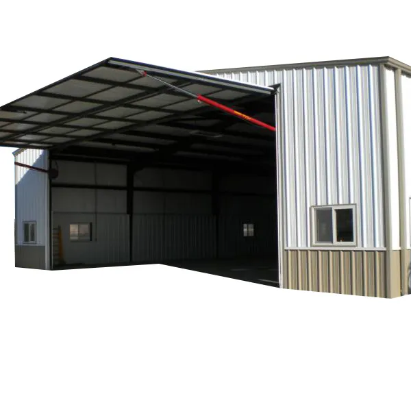 Structure en acier bâtiment constructions kits pour portable hangar d'avion