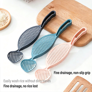 Passoire à riz PP écologique, compatible lave-vaisselle, avec crochet de suspension, multifonctionnelle, antidérapante, pour la préparation culinaire - Product Image 4