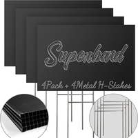 Feuilles de plastique PP personnalisées, certifiées ISO9001, écologiques, imperméables, pour enseignes de jardin et panneaux publicitaires, taille sur mesure, vente en gros