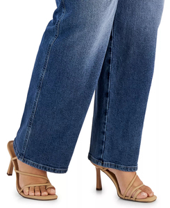 Jeans strappati in cotone di alta qualità dritti Plus Size <span class=keywords><strong>pantaloni</strong></span> Jeans a figura intera <span class=keywords><strong>pantaloni</strong></span> Jeans da <span class=keywords><strong>donna</strong></span> <span class=keywords><strong>con</strong></span> tasca laterale singola - Product Image 6