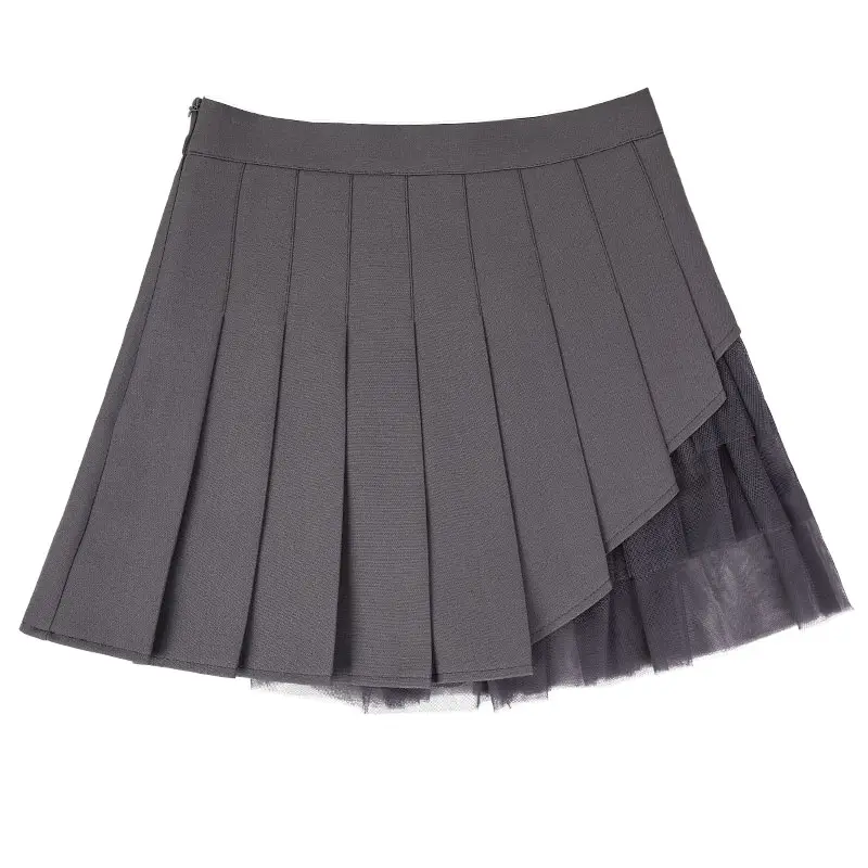 2023 Elegant Women High Waist Mini Pleated Skirts Summer Club Party Wear A-line Plaid Skirt Sexy