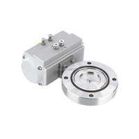 Katup Kupu-kupu Vakum Pneumatik Berulir DN10-300 Food Grade Sanitary Stainless Steel 304 304L 316L TC CLMAP FLANGE KF