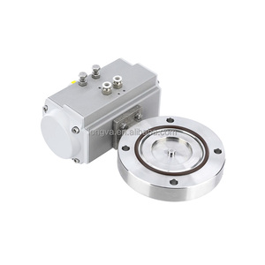 DN10-300 пищевая санитарная нержавеющая сталь 304 316; Резьбовой пневматический вакуумный клапан-бабочка KF - Product Image 3