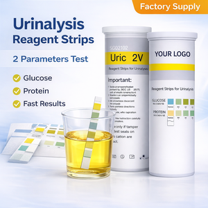 แผ่นทดสอบโปรตีน กลูโคส และปัสสาวะ URS-2P สำหรับการตรวจปัสสาวะ <span class=keywords><strong>ตรวจ</strong></span>ไต และตรวจเบาหวาน - Product Image 1