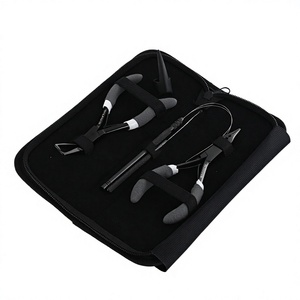 Juego de herramientas de alicates para extensiones de cabello, alicates para prensar microcuentas, herramientas para quitar Alicates con herramienta de bucle de peinado, dedo y gancho - Product Image 1