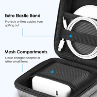 Petit étui de chargeur de sac organisateur électronique pour adaptateur secteur MacBook/souris magique/lecteurs USB-étui uniquement