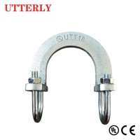Pince de renfort latéral rapide robuste FM UL UTT18 U pour conduites de 1 1/2"-8" – Support réglable pour la fixation sismique des tuyaux d'arrosage