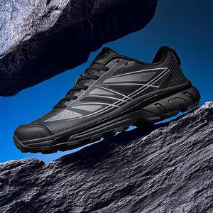 รองเท้าผ้าใบผู้ชายแบบผูกเชือก หุ้มข้อต่ำ หนังแท้ พื้นรองเท้าชั้นกลาง/พื้นรองเท้าชั้นนอก สำหรับวิ่งบนถนน วิ่งเทรล วิ่งกลางแจ้ง วิ่งครอสคันทรี ผ้าตาข่าย - Product Image 3