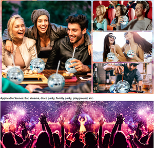 Bán buôn Disco Ball sippy cup flash nhựa với mạ điện cho Câu lạc bộ Bar KTV phòng khiêu vũ Easter drinkware với nắp đậy cho cô gái - Product Image 5