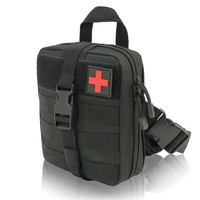 Pochette tactique pour jambe IFAK compatible MOLLE, sac banane détachable pour trousse de premiers secours en cas de traumatisme, pochette médicale à libération rapide pour la cuisse