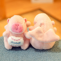 Pendentif Capybara avec sonnette, jouet en peluche, breloque de sac à dos, porte-clés, rembourrage en coton PP, polyester, 14 ans et plus