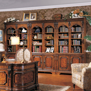 Moderno Mueble de Exhibición Modular de Madera Maciza Personalizable para Oficina en Casa, Elegante Librería de Madera Maciza para Sala de Estar y Dormitorio - Product Image 1