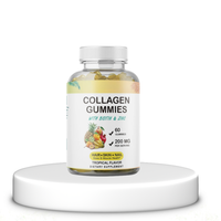 Gummies au collagène avec biotine et zinc, saveur tropicale, pour les cheveux, la peau et les ongles, 60 gummies
