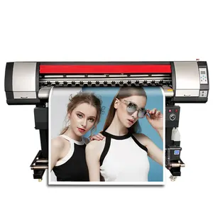 Eco Solvent Ink Large Format 1.6M 1.8M Eco Solvent Printer Plotter per vinile Sticker Canvas Flex Banner