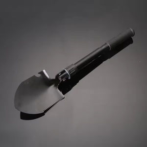 Pala Plegable Multifuncional para Camping, Herramienta de Supervivencia de Acero Resistente con Borde Dentado para Actividades de Caza al Aire Libre - Product Image 3