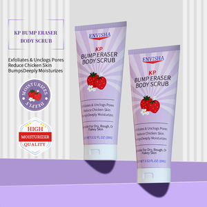 Venta al por mayor 100g <span class=keywords><strong>piernas</strong></span> <span class=keywords><strong>de</strong></span> <span class=keywords><strong>fresa</strong></span> a base <span class=keywords><strong>de</strong></span> hierbas nutritivas hidrata profundamente suaviza la piel KP Bump Eraser Body Scrub - Product Image 3