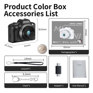 DC31 Mini Anahtarlık Retro Dijital Kamera CMOS 1080P HD SD 2MP USB Video Çocuklar İçin Süper Taşınabilir Fotoğraf Dahili LED Mini Video Kamera - Product Image 6