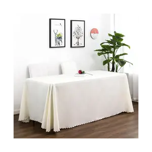 Rectangle Tablecloth Spillproof for Kitchen Dinning Table Line Tabletop Decoration for Banquets Outdoor and Indoor use