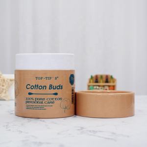 200 PIÈCES Tampons En Boîte Réutilisable Écologique En Bois Bâton De Bambou Coton Bourgeons - Product Image 2