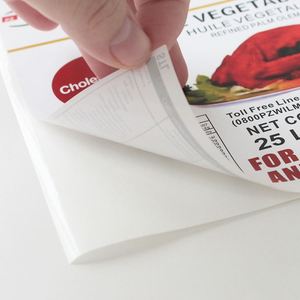 Kings Pure Vegetable Oil Label <b>Self</b> <b>Adhesive</b> Rectangular Paper Offset Printing Oil Proof Packaging Label - Product Image 4