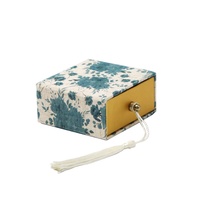 Boîte à tiroir cubique de luxe personnalisable haut de gamme biodégradable, nouveau design, matériaux recyclés, fermeture magnétique, gaufrage pour bijoux