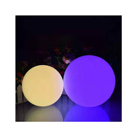 Publicité de concert gonflable circulaire illuminée par LED Boule lancée à la main en PVC logo gonflable imperméable pour l'extérieur