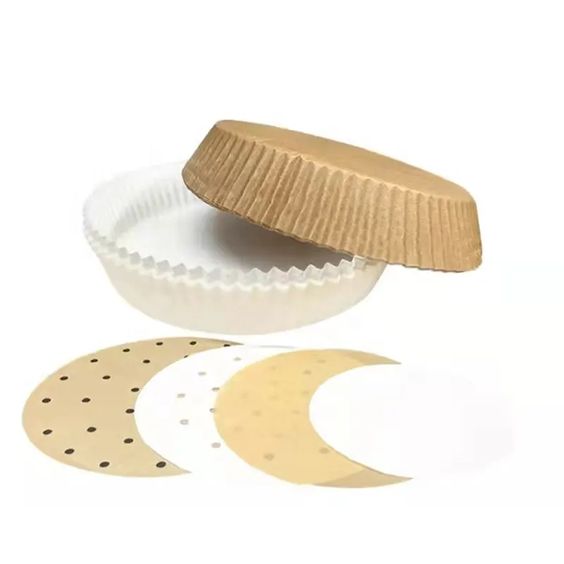 Non-Stick Air Fryer Paper Round Square Air Fryer Baking Paper Waterproof Disposable Liners,Air Fryer Parchment Paper