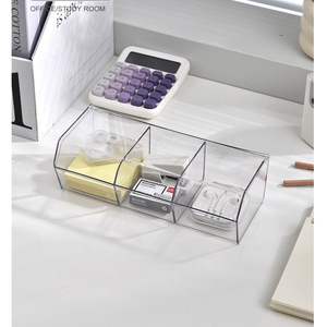 Organizador de almacenamiento de cápsulas de café transparente 3 compartimentos organizador de estación de barra de café Compatible <span class=keywords><strong>con</strong></span> cápsula de café - Product Image 6