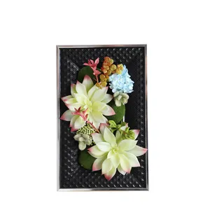 Groothandel Real Touch Succulent Potten Met Bloem Mooie Rose Indoor Planten Vetplanten En Cactus