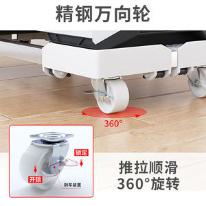 Soporte para ordenador A061 con ruedas, soporte de escritorio tipo torre, soporte de mesa portátil de plástico, tamaño estándar - Product Image 5