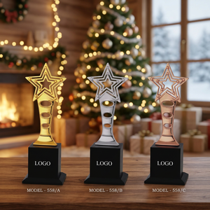 Trophée en métal moulé sous pression personnalisé avec gravure de texte, récompense professionnelle pour l'excellence des employés, moulage commercial - Product Image 1