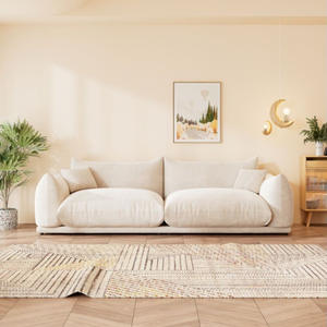 Nordic Mentega Angin Roti <span class=keywords><strong>Sofa</strong></span> Modern Sederhana Ruang Tamu <span class=keywords><strong>Sofa</strong></span> Bersih Selebriti Jenis Apartemen Kecil Domba Beludru Kain Cinta <span class=keywords><strong>Sofa</strong></span> - Product Image 3