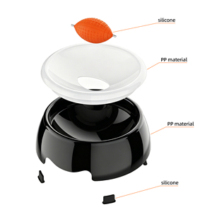 Comedero Lento Portátil de Plástico Seguro para Perros, Cuenco Giratorio con Bola para Lamer Vigorosamente; Alivia la Ansiedad y Calma a los Perros - Product Image 6