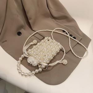 Sac à main pour femme PH210, sac à main féerique en perles, nouvelle collection été 2023, <span class=keywords><strong>tissage</strong></span> ajouré, tendance, polyvalent, sac à main pour femme - Product Image 5