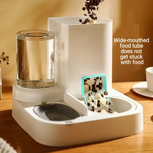 Hiện Đại Phong Cách Sang Trọng Tự Động Vật Nuôi Mèo Trung Chuyển Nước Dispenser Nhựa Chai Nước Con Chó Thực Phẩm Bát Tự Động Mèo Nguồn Cung Cấp Bát - Product Image 4