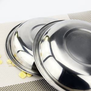 Plats et assiettes en acier inoxydable, plateau rond pour le dîner, plat à <span class=keywords><strong>chou</strong></span>, plateaux originaux pour la conservation des aliments, cuillères, réchauds - Product Image 5