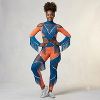 Uniformes de majorettes avec franges, bottes de majorettes, costume de majorettes personnalisé avec paillettes, fabrication de costumes de scène pour spectacles