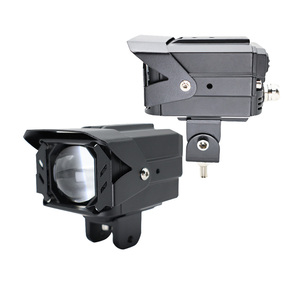 IDISON MT5 2.5 pouces Billed double lumière rouge démon oeil projecteur moto projecteur lentille 35W 45W 6000K phare de voiture pour camion - Product Image 1