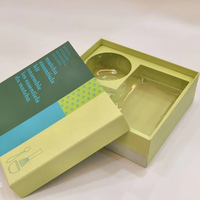 Service à thé matcha personnalisable Chawan en céramique avec doublure en éponge gaufrée et boîte d'emballage du kit matcha laminé mat